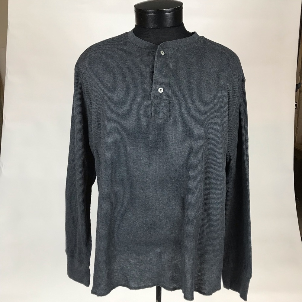 GAP charcoal grey Henley men’s shirt